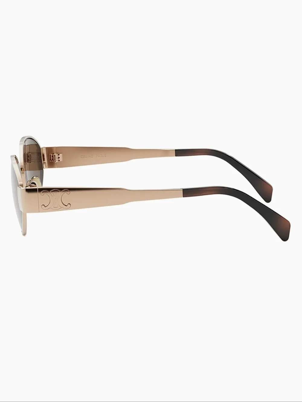 NEW! CELINE Metal Triomphe 54MM Oval Sunglasses GOLD HARDWARE - Picture 13 of 16